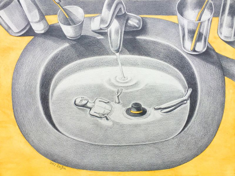 Washbasin - a Paintings by BIN LIU